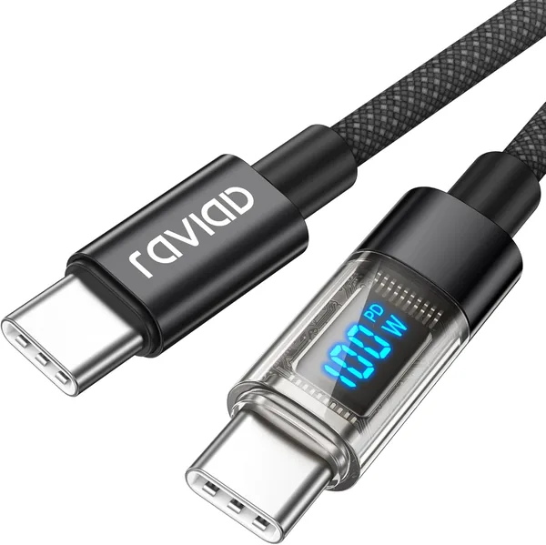 free ads RAVIAD Kabel USB C 100 W, 1 m, szybkie ładowanie iPhone’a