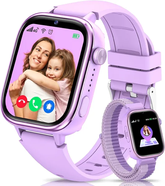 free ads Reloj inteligente 4G para niños con GPS y llamadas, modo escuela, impermeable IP68, Best Deal