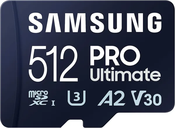 free ads Samsung Karta Microsd Pro Ultimate i Adapter SD 512 GB dla Smartfonów, Dronów i Kamer Sportowych, UHS-I U3, Odczyt 200 MB/s