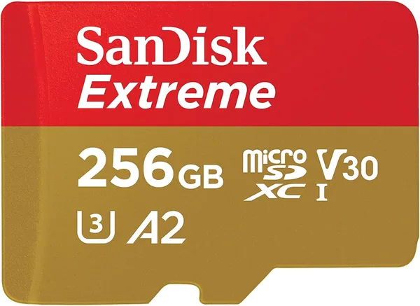 free ads SanDisk 256GB Extreme microSDXC + Adaptateur SD, UHS-I, jusqu’à 190Mo/s, Carte Micro SD pour Smartphone et Action