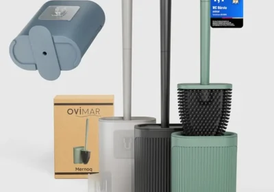 free ads Scopino per WC Ovimar Mernoq in Silicone, Verde, Larghezza 6 cm, Fissaggio Opzionale in Italy