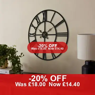 free ads Skeleton Wall Clock 20% Off