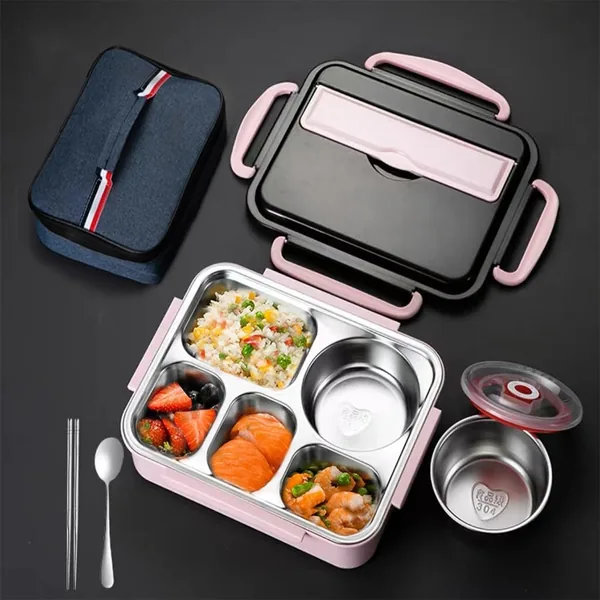 free ads Stainless Steel Lunch Box 1.5L – 5 Compartments Leakproof Best Deal