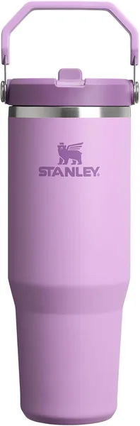 free ads Stanley IceFlow 2.0 – Botella de agua resistente con popote abatible, tapa giratoria y pajita, 30 onzas