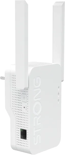 free ads STARKES WIFI-Verstärker AX3000 Wi-Fi 6 für Steckdose – Dualband-Wiederholer & Internetverstärker mit 2 externen Antennen, Smart LED