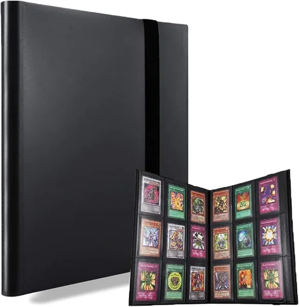 free ads Sulfar Sport Fans Gaming Card Collection Binder – 360 Side Loading, Protection for MTG Yugioh Cards