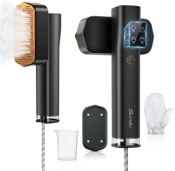 free ads Sundu Dampfglätter für Kleidung, 2-in-1 Reise-Eisen, Dampf Eisen, 15s schnelles Aufheizen, mobiles Hand-Eisen, Reise-Eisen mit LED-Anzeige