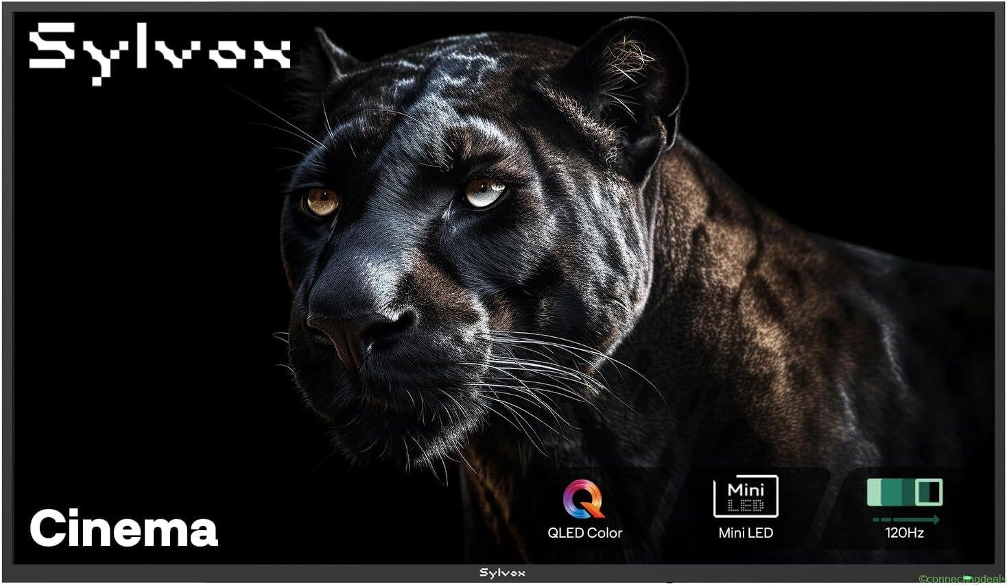 free ads Sylvox 55″ TV Extérieur 120Hz, Mini LED QLED 4K Smart Google TV – Meilleur Prix