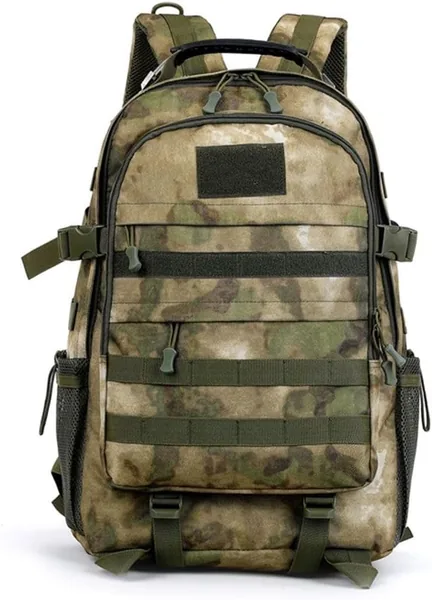 free ads Tactical Camo Backpack USB & Headphone Ports MOLLE System