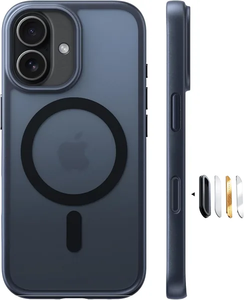 free ads TORRAS iPhone 17用ケース 【ミリタリーグレード耐衝撃性 & 高性能MagSafe対応】指紋防止、イエロー