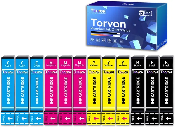 free ads Torvon Pack de 12 Cartouches d’encre Multipack Compatibles avec Epson Expression XP 2200 XP-2205 XP-3200 XP-3205 XP-4200 XP-4205 W