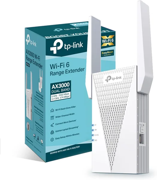 free ads TP-Link RE715X WiFi 6 AX3000 Extender 15% Off