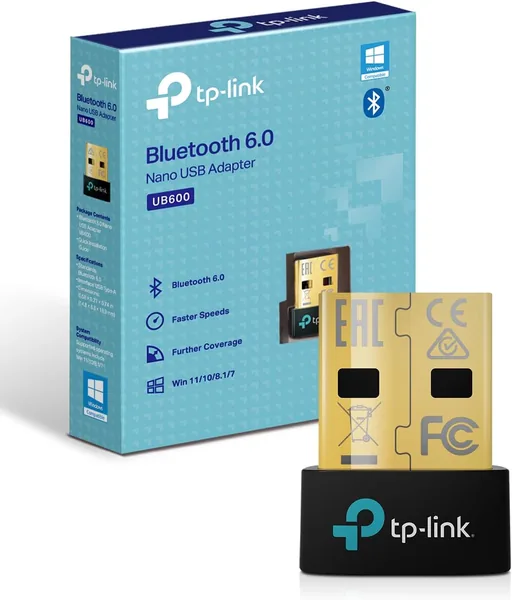 free ads TP-Link UB600 Bluetooth 6.0 Adapter: USB Bluetooth Stick für PC, Maus, Tastatur, Kopfhörer und Mobiltelefon