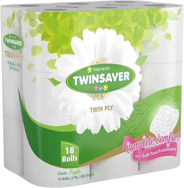free ads Twinsaver Luxury 2 Ply Toilet Roll Paper – Save 18% Off