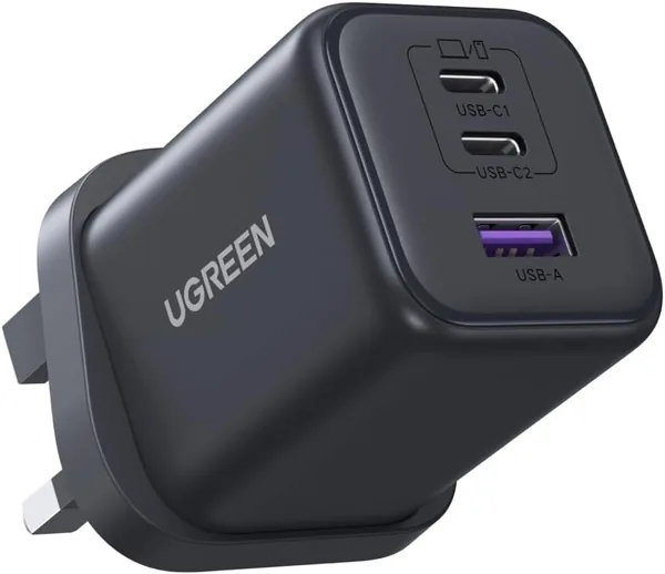 free ads UGEN USB C Charger Plug, 45W Fast Charger, 3-Port for iPhone & iPad