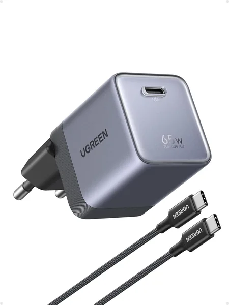 free ads UGENER Nexode USB C Ladegerät 65 W Mini, Super Kompakt, GaNInfinity Schnelllader, TÜV-geprüft, für MacBook Air/N – 33% Rabatt