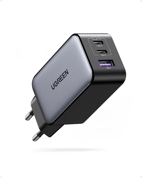 free ads UGENRE Nexode USB C Ladare 65W USB C Kraftadapter 3 Portar GaN PD Kompatibel med MacBook Pro/Air, iPhone 16 Pro – 26% Rabatt