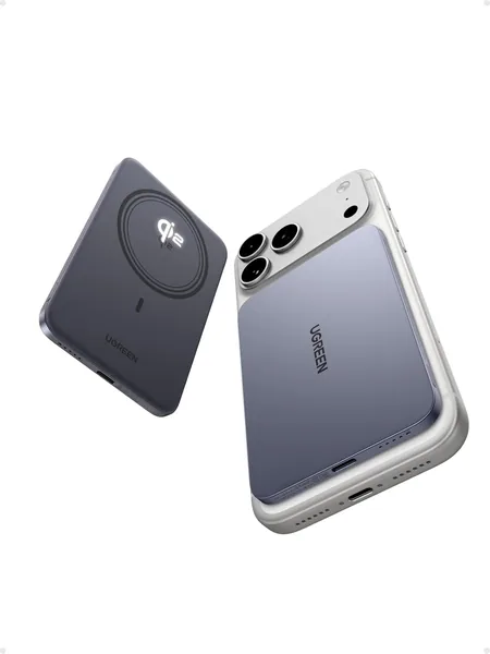 free ads UGREN MagFlow Air Qi2 15W Batterie externe ultra fine 5000mAh avec câble USB C PD 20W compatible MagSafe iPhone 17/16/15/14 – 20% de réduction
