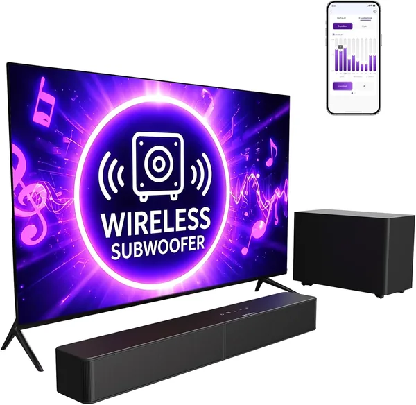 free ads ULTIMEA Sound Bar 44% Off – 2.1ch Wireless Subwoofer