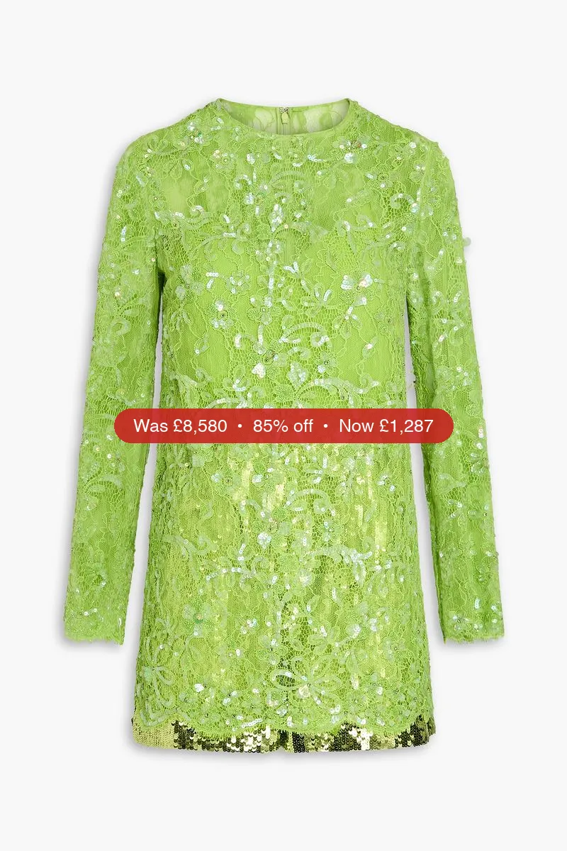 free ads VALENTINO GARAVANI Embellished corded lace playsuit – 85% Off