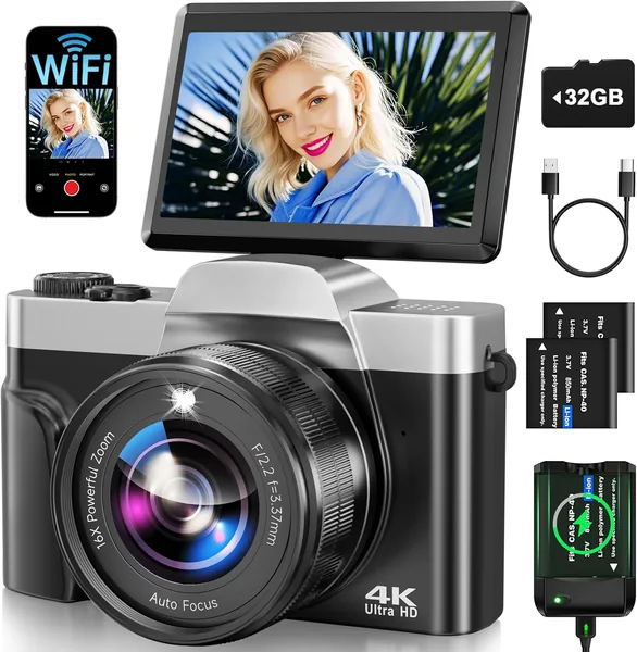 free ads Vlogging Camera 4K 64MP WiFi – Best Price