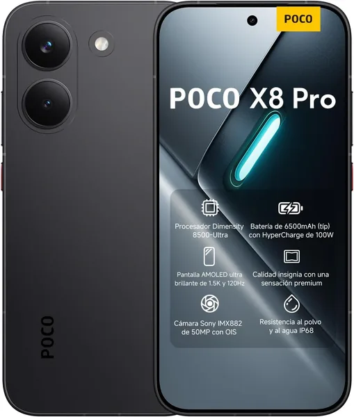 free ads Xiaomi Poco X8 Pro Negro 8GB RAM 256GB ROM – 13% de Descuento