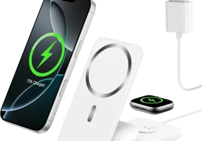 free ads XNYAND Chargeur sans fil magnétique 3 en 1 compatible MagSafe - Station de charge pliable 15W pour iPhone 17/16/15/ in France