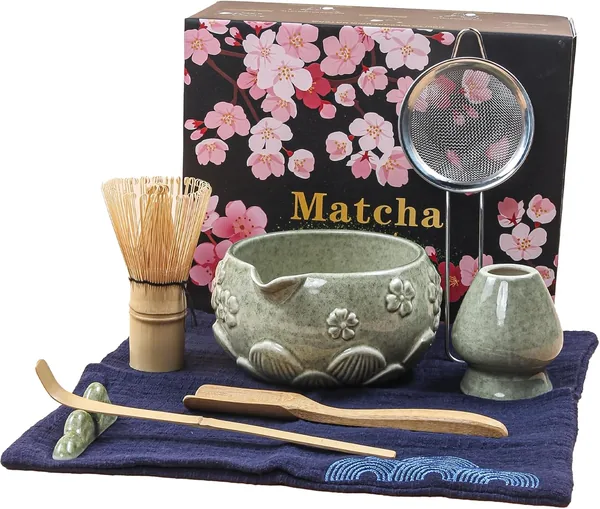 free ads Zestaw Matcha 8 sztuk – Autentyczna Ceremonia Parzenia Herbaty