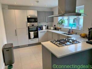Grey kitchen floor tiles 600 x 600mm in Manchester