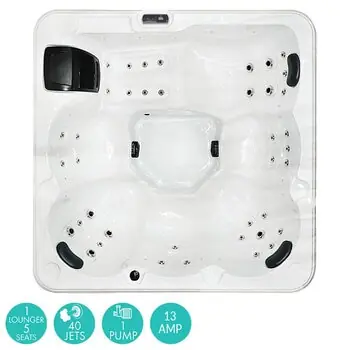 Hot Tub Master Luna Stream 40-Jet 6 Person Hot Tub – Delivered and Installed