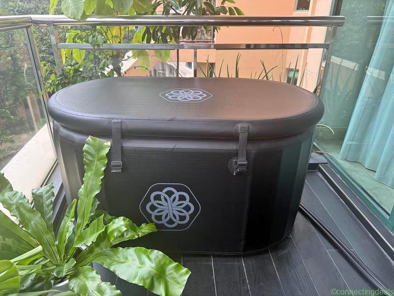 Ice bath Tub 135cm Black with 0.8HP chiller