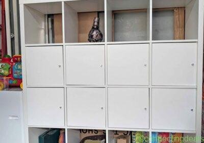 IKEA kallax white unit 4/4 with 8 door in Liverpool
