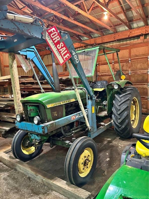 John Deere tractor with bucket