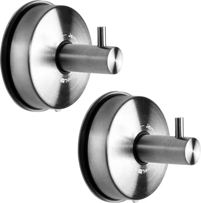 JOMOLA Suction Hooks – Stainless Steel Towel Hook for Bathroom & Kitchen