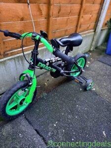 Kids Dragon Bike with Training Wheels – Green & in Manchester