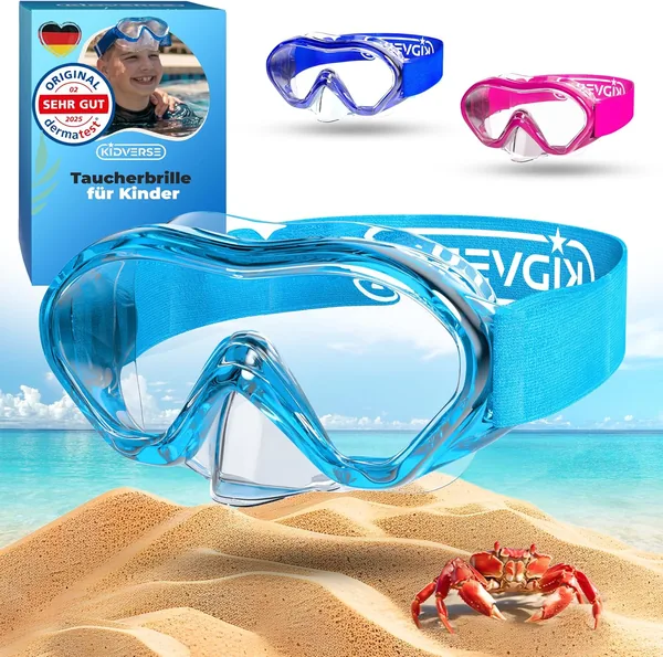 KIDVERSE Taucherbrille Kinder mit Nase – CE & Dermatest geprüft – 14% Rabatt