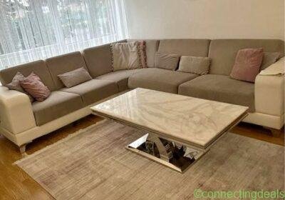L shape , cream colour sofa in London
