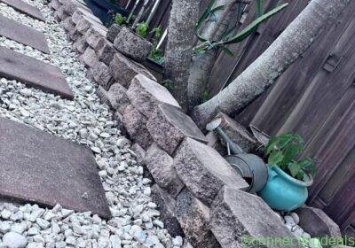 Landscaping paver / garden wall in Miami
