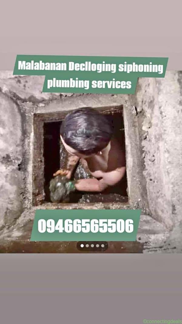 Malabanan Declloging siphoning plumbing services