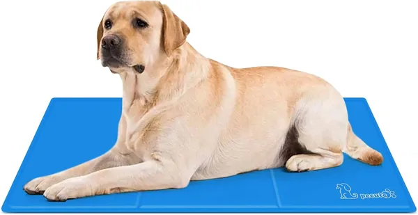 Mat de refroidissement Pecute pour chiens et chats, L 90 x 50 cm, Refroidissement amélioré – Reste frais plus longtemps, Plus durable – Grattage