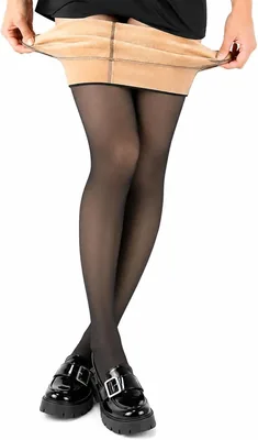 Meia Calça Térmica Feminina Translúcida Peluciada Forrada Efeito Meia Fina Aquecida Inverno Frio Extremo Modeladora