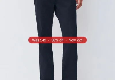 Next Navy Blue Regular Tapered Fit Vintage Wash Denim Jeans - 50% Off in Ireland