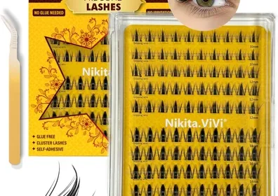 NIKITA.VIVI 100Pcs Eyelash Clusters Kit - Wispy Lashes, Pre-Glued in United Arab Emirates