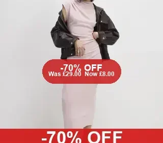 Pink Cosy Midi Skirt - 70% Off in United Kingdom