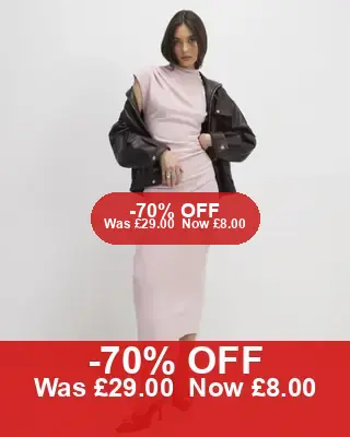 Pink Cosy Midi Skirt – 70% Off