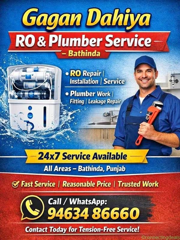 Plumbing services and RO system service