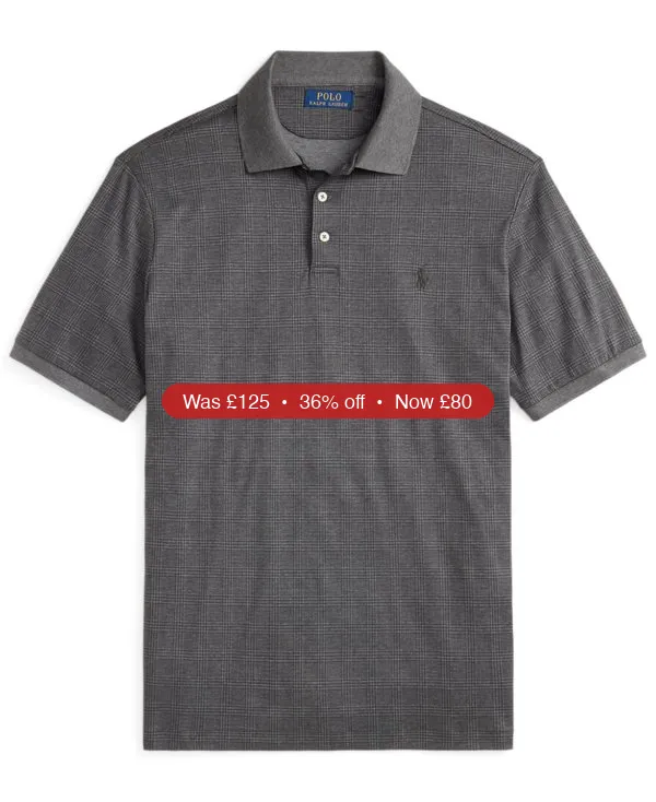 Polo Ralph Lauren Men’s Glen Plaid Polo Shirt – 36% Off