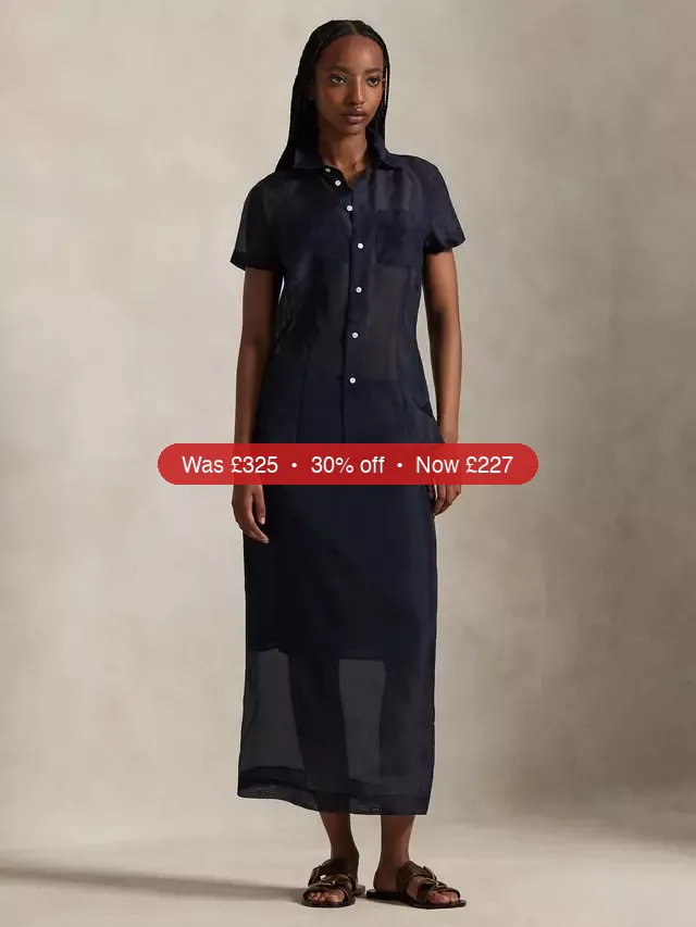 Polo Ralph Lauren Woven Sheer Midi Pencil Skirt – 30% Off