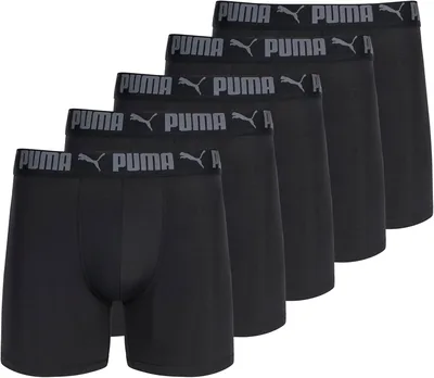 PUMA Men’s 5 Pack Performance Boxer Briefs Best Deal