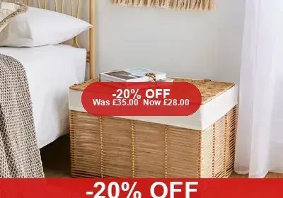Purity Large Woven Storage Trunk 20% Off in United Kingdom